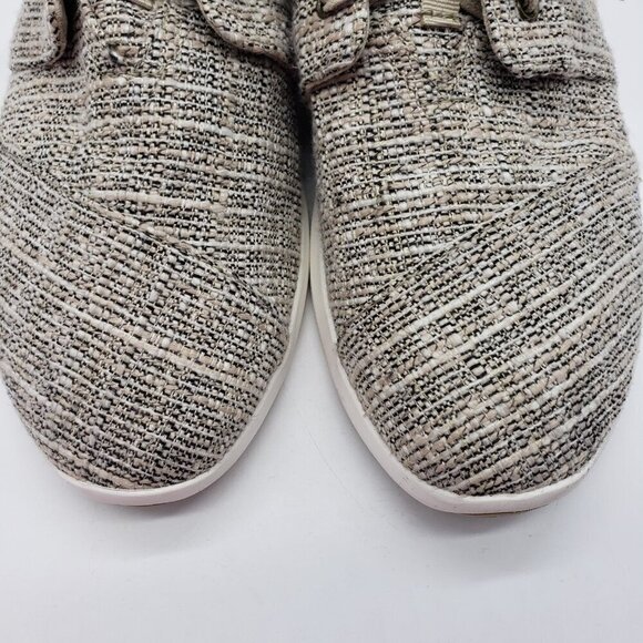 TOMS Del Rey Shoe Womens US 12 Oxford lace up tan multicolor canvas rubber - Picture 3 of 12